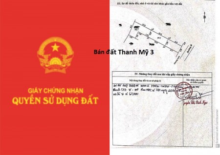 Bán mảnh đất 142m² ở Thôn Thanh Vỵ, xã Thanh Mỹ, thị xã Sơn Tây, Tp Hà Nội