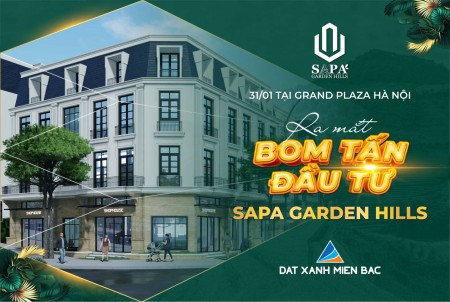 31/01 Mở bán 25 lô đất nền đẹp nhất Sapa Gaden Hilll tại Hà Nội
