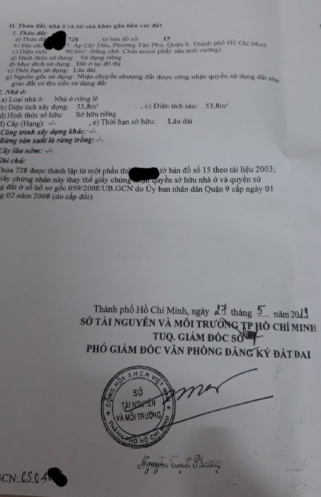 Bán nhà cấp 4 đường 120 Xa Lộ Hà Nội Phường Tân Phú TP Thủ Đức, DT: 90m2, Giá 2,73 tỷ, Lh 0966943807