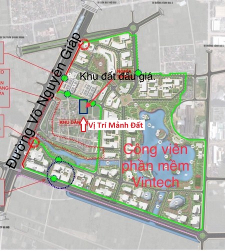712m Thôn Đồng-Nguyên Khê, Nhìn ra lô đất Đấu Giá, sát Khu Công Viên Phần Mềm VINTECH-Đông Anh