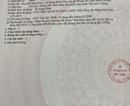 Đất đẹp kinh doanh MT Nguyễn Du, Bình Hòa 165m2. gần cầu Ông bố
