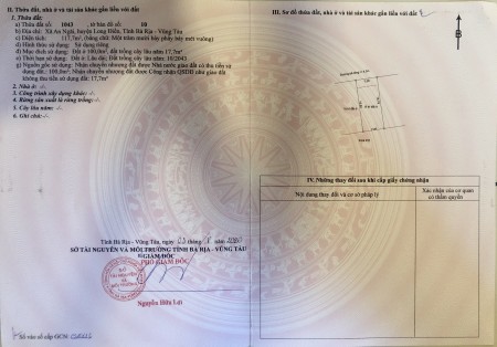 Bán Đất Trung Tâm An Ngãi, Kế Bên Chợ Bến, Ngay Điểm Cuối Cao Tốc BH-VT, Gía Tăng Mạnh