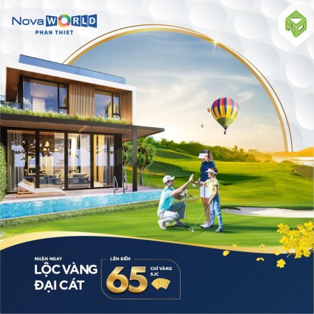 Bán biệt thự golf Novaworld Phan Thiết giá chỉ từ 7,7 tỉ/ căn diện tích 150m2