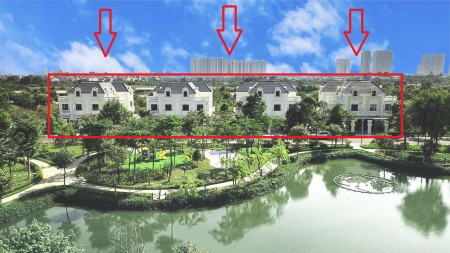 HIẾM, BÁN BIỆT THỰ SONG LẬP AN LẠC SYMPHONY 228M2, MẶT HỒ, VIEW CÔNG VIÊN, BÀN GIAO T9/21