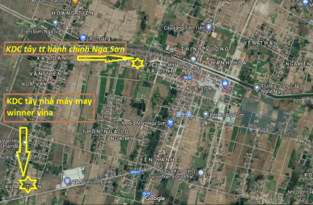 Bán 100m2 đất . KDC tây nhà máy may winner vina
