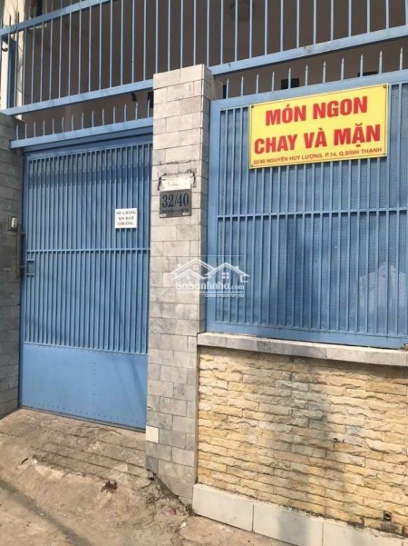 NHÀ 1 TRỆT 1 LẦU 60M2 NGUYỄN HUY LƯỢNG P14 Q.BT