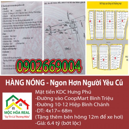 Bán Gấp Lô Đất Đường 12, phường Hiệp Bình Chánh, quận Thủ Đức - Khu Dân Cư Hưng Phú