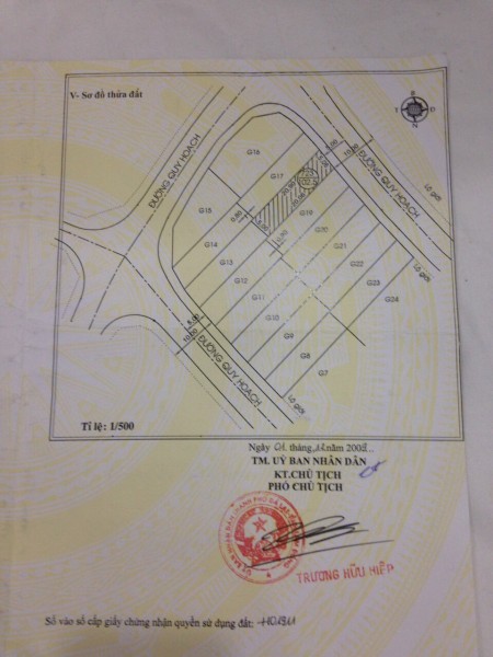 Bán đất KQH An Sơn dãy G, Phường 4