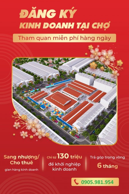 san nhượng kiot chợ đầu mối điện ngọc