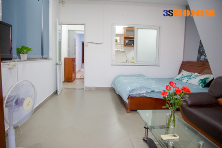 Cho thuê căn hộ 1 phòng ngủ riêng ở trung tâm quận 3