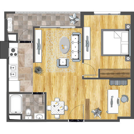 Chính chủ bán căn hộ 60m2 tại 6Th Element, Tây Hồ, Hà Nội