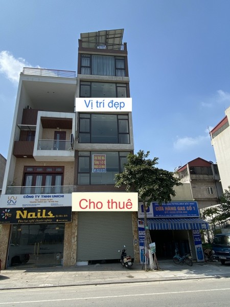 Chính chủ cho thuê nhà mặt phố Lý Thái Tổ, Từ Sơn, Bắc Ninh DT 100m2x6 tầng Giá 20tr/th LH 0912154282