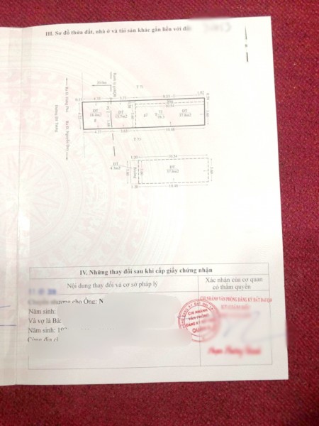Nhà cấp 4 (4.2*18.5m) mặt tiền đường Dã Tượng P10 Q8