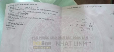 Bán đất Quán Hàu, cách đường Hà Văn Cách chỉ 30m, 9 x 20m, full xd, giá tốt để đầu tư