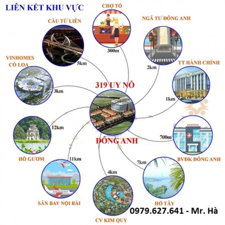 Nhận đặt chỗ sớm (Shophouse, Lô góc, Liền kề) - dự án 319 Đông Anh (Calyx Residence)