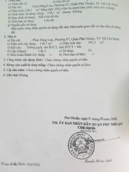HXH 79 Phan Đăng Lưu 239m2 đất 26.5 tỷ dòng tiền 60tr/tháng