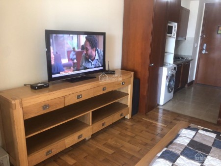 Studio cc Manor Bình Thạnh cần cho thuê giá 9 triệu/tháng, dtsd 38m2, 1 PN, đủ đồ dùng, LHCC