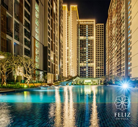 Cho thuê căn hộ 1PN Feliz en Vista quận 2 nhà trống nội thất cơ bản giá 12tr