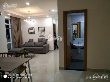 Căn hộ tầng cao rộng 82m2, 2 PN, tiện nghi có đủ, cc Him Lam Chợ Lớn, giá 9 triệu/tháng/