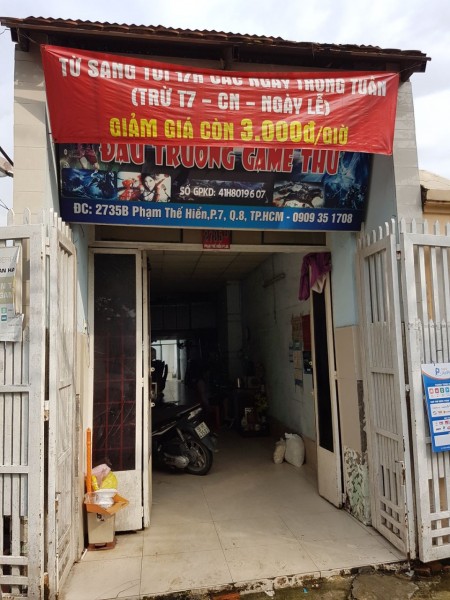 Gia đình cần Bán gấp nhà mặt tiền đường Phạm Thế Hiển 10m, lề đường 4m.