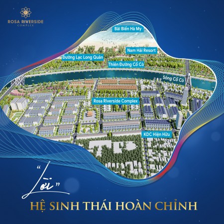 Đất nền liền kề ven sông Cổ Cò, giáp biển Hà My, biển Thống Nhất