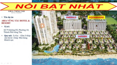 Aria Vũng Tàu Chiết Khấu 7 Lượng, Căn 1PN-2.6 Tỷ, 2PN-3 Tỷ, 3PN-4.9 Tỷ, View Biển, Tầng Cao