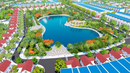 Bán lô đất vàng View hồ 5.5ha 97.5m2, MT 5m KĐT Xuân Hoà – Điện Nước