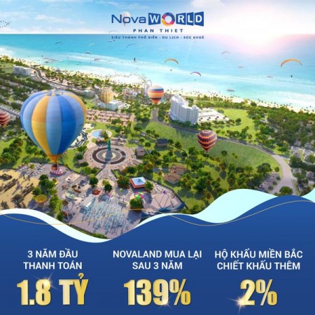 Biệt thự biển Novaworld Phan Thiết - cam kết mua lại lợi nhuận 39%