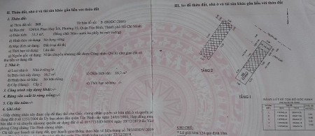 Chính chủ bán nhà hẻm xe tải 124/6A Phan Huy Ích. DT: 54m2 Giá 5.6 tỷ