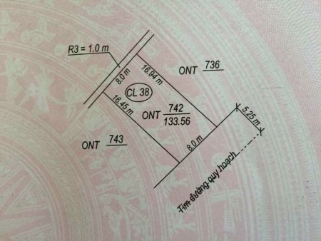 Bán lô đất đối diện cổng chợ Đức Ninh, 8 x 17m, Đông Nam, giá tốt để đầu tư