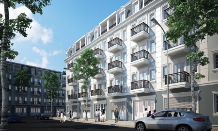 Vinhomes mặt đất Bắc Từ Liêm,DT xây dựng 120m2, 5 tầng 2 mặt thoáng ngõ ô tô con, 2.85 tỷ