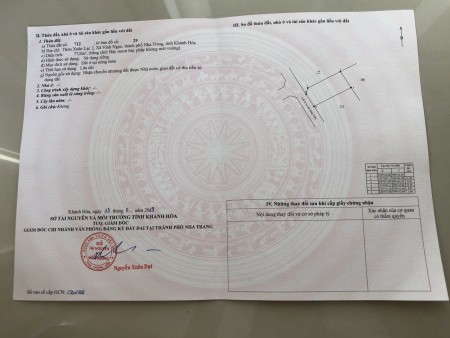 Bán đất thổ cư 77m2 gần Đảo Gà xã Vĩnh Ngọc, Nha Trang giá rẻ