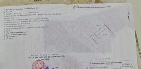 Bán khu đất đẹp KQH Bàu Vá giai đoạn 2, phường Thuỷ Xuân, Diện tích: 92,2m2, Giá Tốt ️