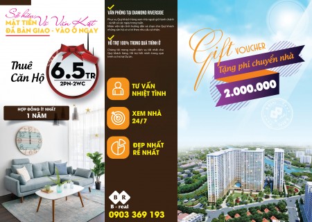 GIỎ HÀNG BQL TÒA NHÀ DIAMOND RIVERSIDE - GIÁ GỐC CHỦ NHÀ - VÀO Ở NGAY - LH: 091 777 88 23