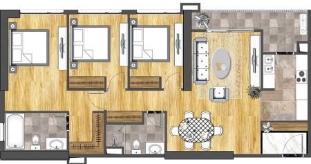 Chính chủ bán gấp chung cư cao cấp 6Th Element – 2602 ( 108m2) tòa M1