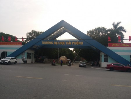 BÁN NHÀ ĐỐI DIỆN CỔNG TRƯỜNG ĐH HẢI PHÒNG, MẶT ĐƯỜNG PHAN ĐĂNG LƯU, KIẾN AN, HP. XÂY 4 TẦNG CÓ THANG MÁY DTMB 112M2​