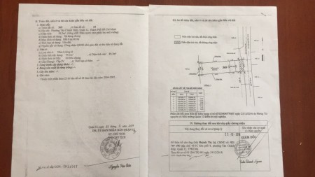 Bán nhà Tân Chánh Hiệp 25 phường Tân Chánh Hiệp, Quận 12