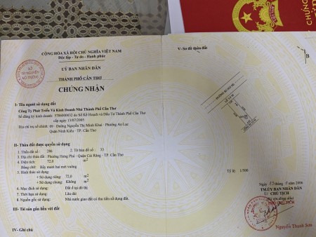 2 nền liền kề Khu dân cư Hưng Phú, Cái Răng, Cần Thơ