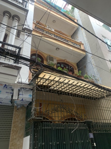 Bán nhà đường Hoàng Mai diện tích 55m2 MT4,8 nhà 5 tầng, ngõ oto tránh nhau, kinh doanh tốt giá 5,7 tỷ