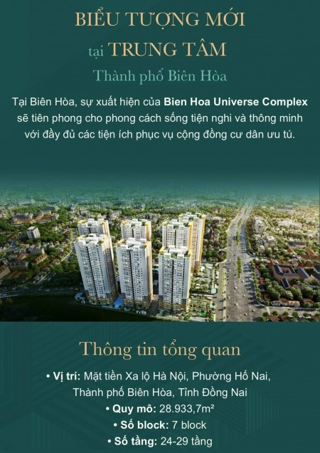 Căn hộ cao cấp ngay trung tâm Biên Hòa - chiết khấu lên đến 18%, thanh toán 350tr nhận ngay căn hộ