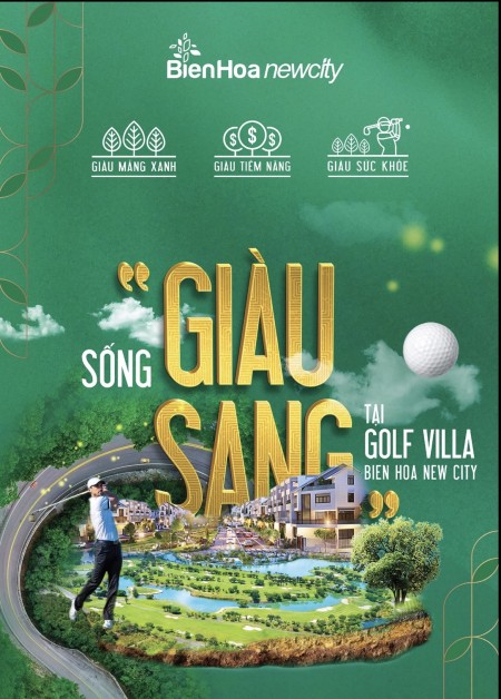 ĐẤT NỀN BIỆT THỰ CÓ SỔ ĐỎ TRONG KHU SÂN GOLF LONG THÀNH, LIỀN KỀ SÂN BAY QT LONG THÀNH. HOTLINE 0931219386