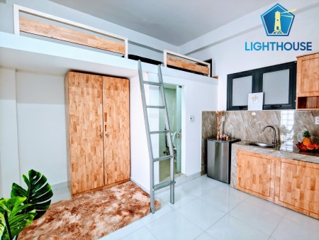 Phòng gác lửng gần ĐH Văn Lang CS3, full nội thất, bảo vệ