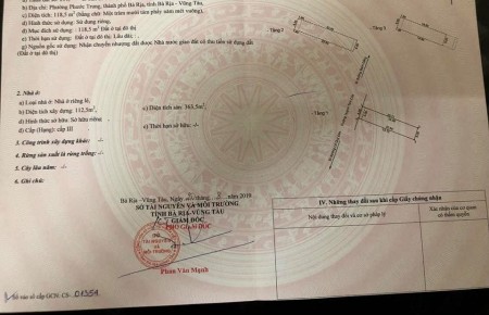 Bán Nhà 2 Mặt Tiền Thuận Tiện Kinh Doanh Buôn Bán Trung Tâm Bà Rịa