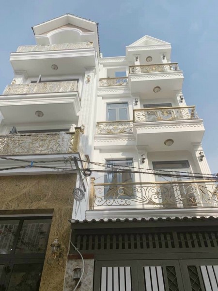 Nhà mới 3 lầu + Sân Thượng (5PN, 5WC) 60m2 đường 10m Bình Thành (Bình Tân)