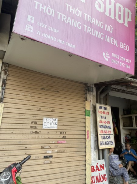 Cho thuê cửa hàng mặt tiền số 71 Hoàng Hoa Thám