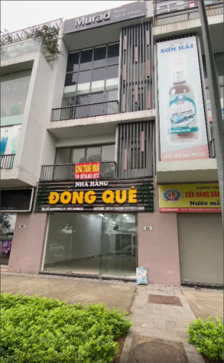 Shophouse Số nhà 44 đường 3.2 khu đô thị Gamuda