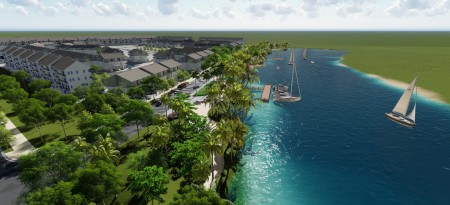 Siêu phẩm đất nền biệt thự ven sông Cổ Cò, Sentosa Riverside, 219m2 chỉ 15tr/m2
