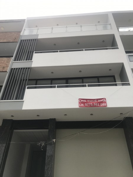 Cho Thuê Nhà MT Trương Công Định, P14, Q.Tân Bình,8x20m, Trệt 3 lầu