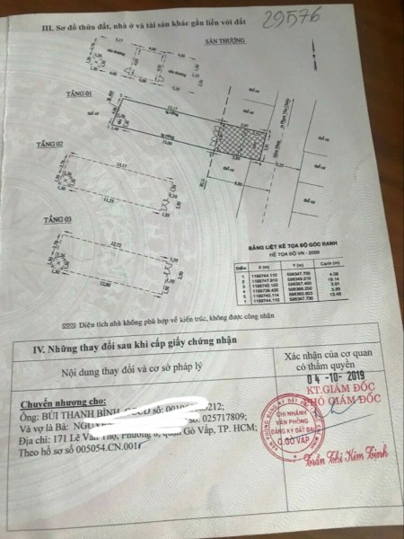 Mặt Tiền Chợ Đường số 3 P.9 Gò Vấp 4x20 Giá 8 Tỷ 65