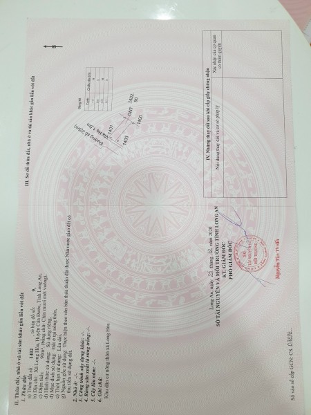 Chính chủ cần bán gấp lô đất gần ngã tư xoài đôi sổ hồng sang tên 90m2 giá chỉ 1 tỷ 485